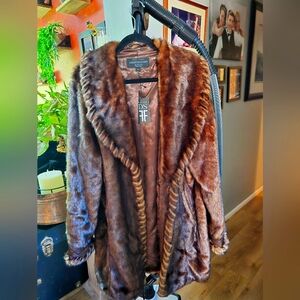 Fabulous Furs by Donna Salyers Sable Mink Coat Sable Mink Size XL NWT